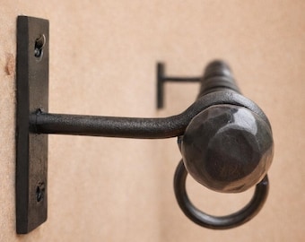 Rustikaler Küchen Utensilien Organizer | Handgefertigte Schmiedeeisen Pot Rack