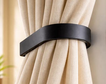 Rustikales & Modernes Drapery Holdback | Handgeschmiedeter Vorhanghalter aus Eisen | Fensterbeschläge aus Stahl