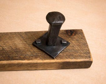 Eisenbahn Spike Wandhaken | Authentischer Vintage Eisen Haken