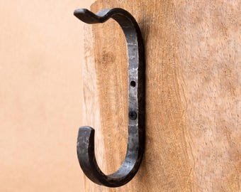Heavy Duty Double Wall Hook | Industrial Backpack & Coat Hook for Entryway
