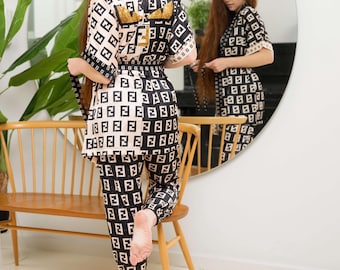 Bata de satén estampada: kimono de lujo para mujer, bata de novia sedosa, ropa de estar elegante