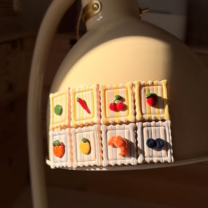 Minimagnet, stämpelmagneter, blåbärsmagnet, handgjord kylskåpsmagnet av polymerlera, söt köksdekoration, estetisk matmagnet, liten presentidé