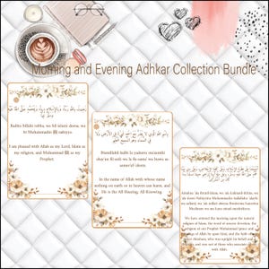 Morning and Evening Adhkar Collection Bundle: Islamic Duas, Remembrances (Digital Download)