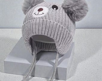 Modèle Tricot De Bonnet Bébé Chat//motif Bonnet Oreilles De Chat//motif Bonnet Bébé En Tricot Avec Oreilles De Chat - France