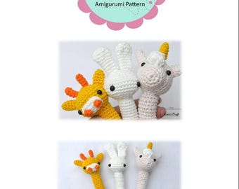 Baby Rattle crochet toy amigurumi pattern lovely pattern only download PDF