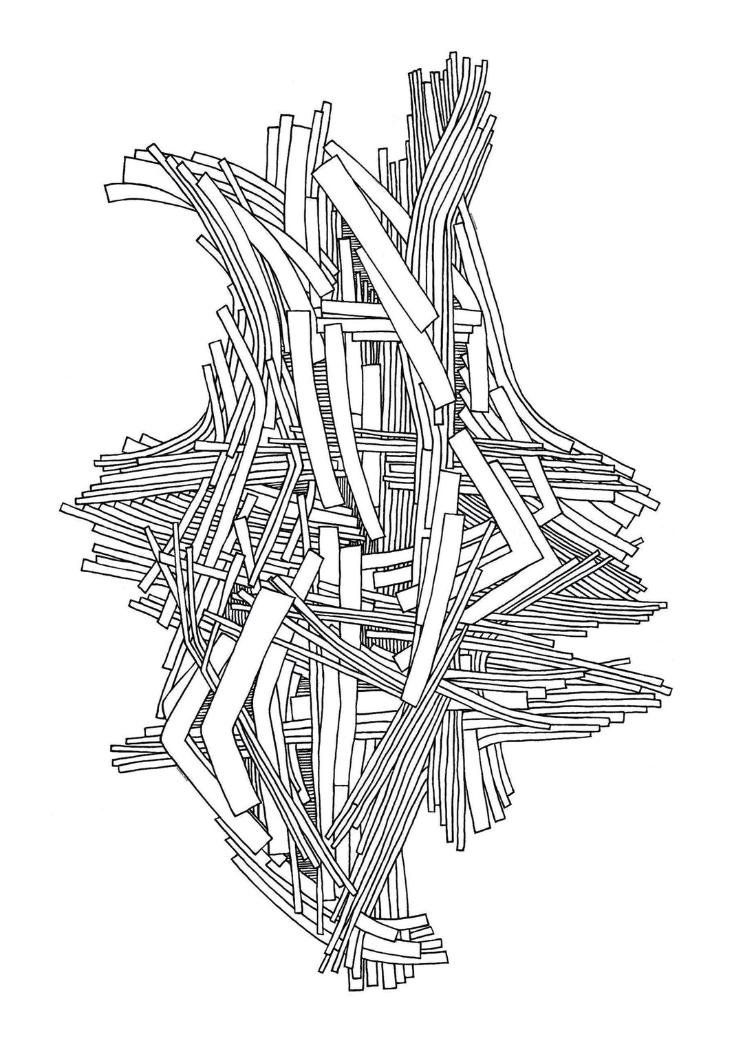 Line Drawing No.6 Downloadable Image for Colouring - Etsy