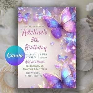 Déco 1er Anniversaire Fille Xigejob – Papillons, Kit Pour Fête, Neuf