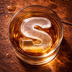 Custom Alphabet Ice Cube Mold – Personalized Letter Ice Tray for Whiskey – Create Your Own Initial Set – Silicone Bar Gift for Him