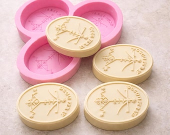 Personalized Oval Silicone Soap Mold with Custom Logo or Text – Handmade Mold for Soap, Resin & Wax