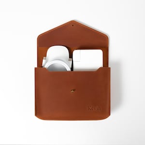 Sac chargeur en cuir - Organiseur technique compact