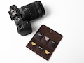 Personalized Leather micro SD card case, Custom Accessories for Photographer