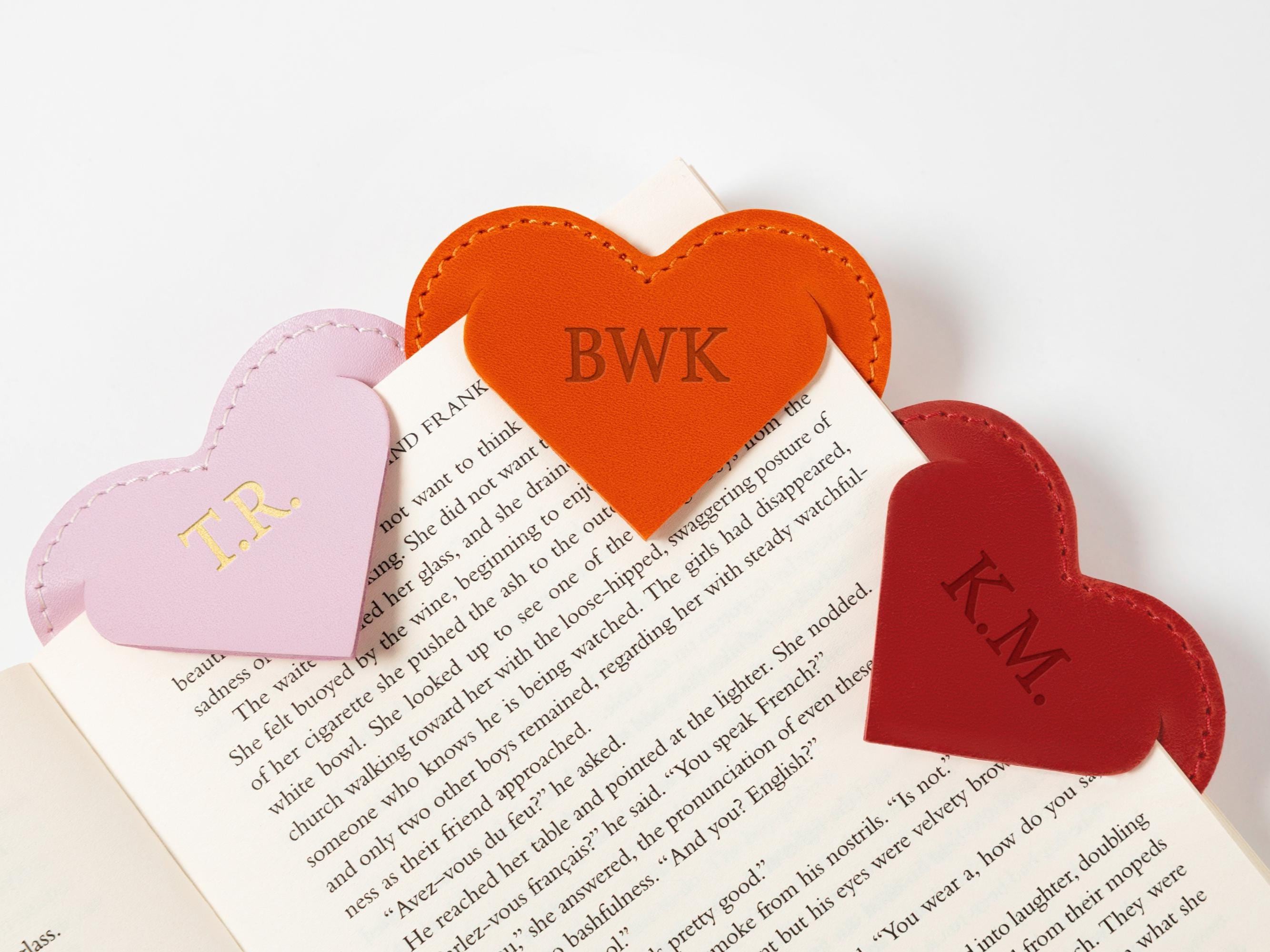 Personalized Leather Bookmark, Personalized Leather Gift for Men, Anniversary Gift, Travelers