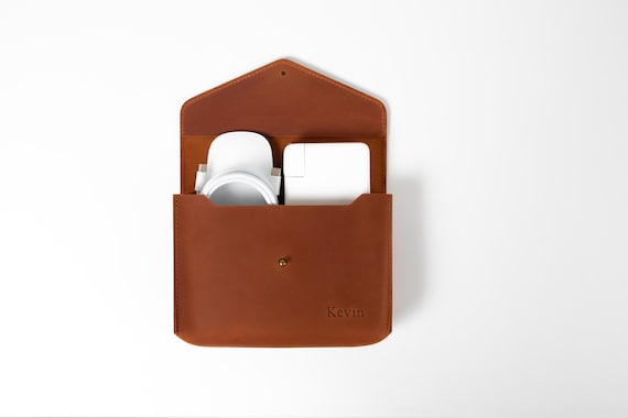 Leather Charger Bag – Compact Tech Organizer