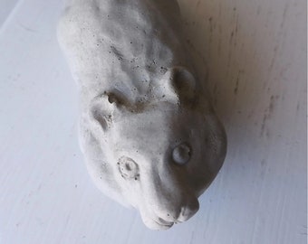 Pet Hamster - Life Sized Concrete Sculpture - Garden Art, Animal Statue, Gift for Hamster Lover, Gerbil, Hamster Statue in Concrete Cement
