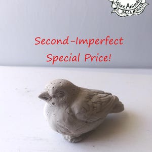 Second - Imperfect - Concrete Sparrow - Cement Sculpture - Garden Figurine, Ornament, Bird Gift, Garden Art, Bird Lover Gift, Special Price