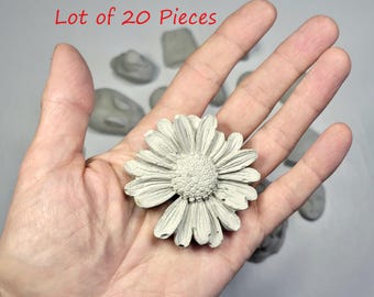 Random Assortment E - Set of 20 Miniature Handmade Concrete Pieces, For Plant Ornaments, Small Gifts, Decoration, Fairy Gardens