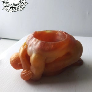Fiery Crouched Man -Hand Cast Resin Sculpture, Plant Pot, Candle Holder, Hand Made Sculptural Plant Holder, Cup, Vessel, OOAK, One of a Kind