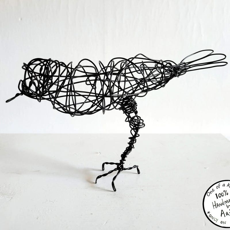 Crow Wire Sculpture - Etsy