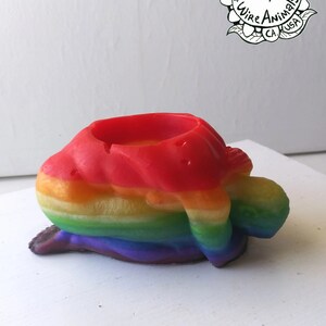 Rainbow Crouched Man -Hand Cast Resin Sculpture, Plant Pot, Candle Holder, Sculptural Plant Holder, Cup, Vessel, OOAK, One of a Kind