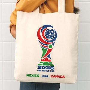 Disegno per ricamo del Mondiale di calcio 2026 USA Messico Canada, download immediato immagine 3