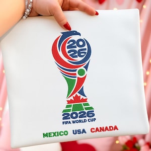 Disegno per ricamo del Mondiale di calcio 2026 USA Messico Canada, download immediato immagine 4