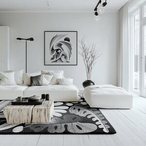 Angel - Wall Art Poster / Modern Print / Black and White Illustrated Home Decor image 7