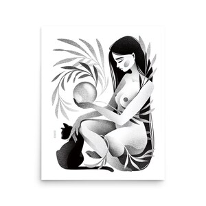 Sphere - Wall Art Paper Poster / Modern Art Print / Illustrated Home Decor