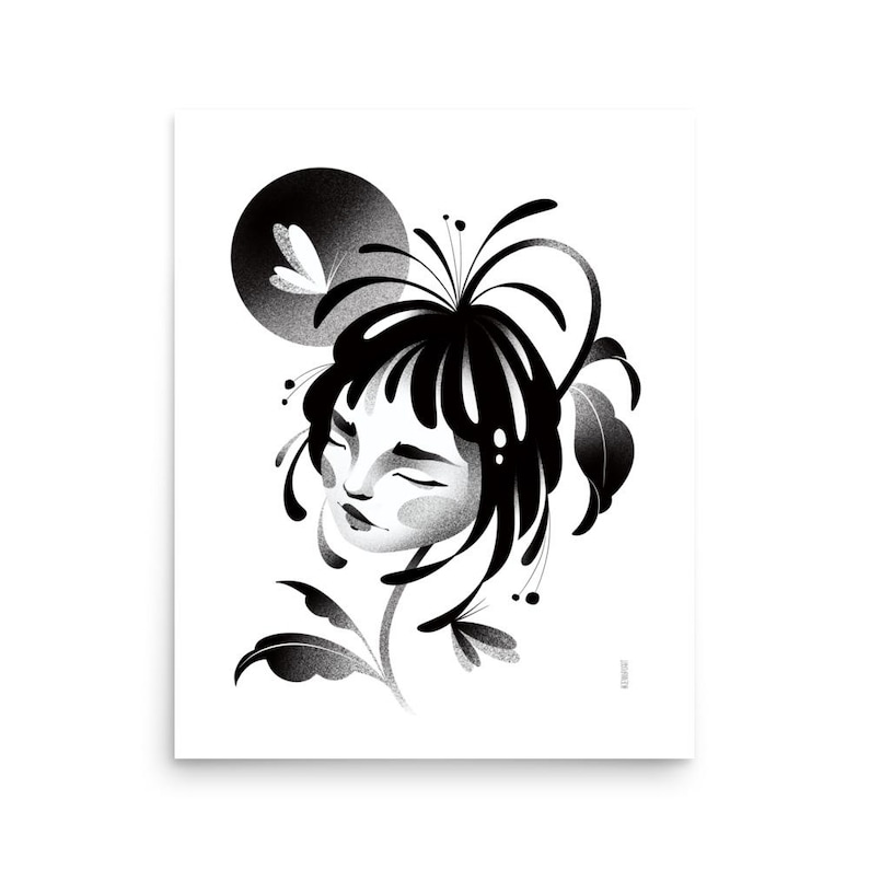 Grow - Wall Art Paper Poster / Modern Art Print / Illustrated Home Décor