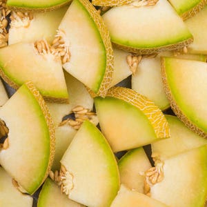 25+ Yellow melon Seeds, Cucumis melo, Pumpkins, gourds and melons image 8