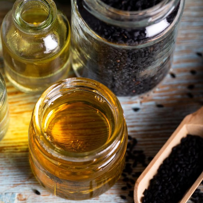 30-300 zwarte komijnzaadjes, Nigella sativa, Kalonji aromatisch kruid afbeelding 2