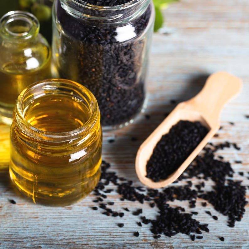 30-300 zwarte komijnzaadjes, Nigella sativa, Kalonji aromatisch kruid afbeelding 6