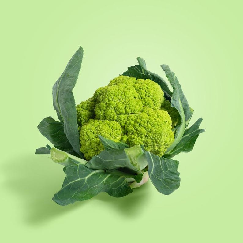 Über 100 grüne Blumenkohl-Brokkoli-Samen, Brassica oleracea, grüner Blumenkohl, Brokkoli-Gemüse Bild 4