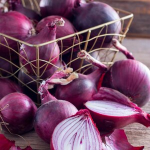 Oltre 50 semi di cipolla rossa selezionati, Allium cepa, cipolla a bulbo rosso, cipolla viola immagine 8