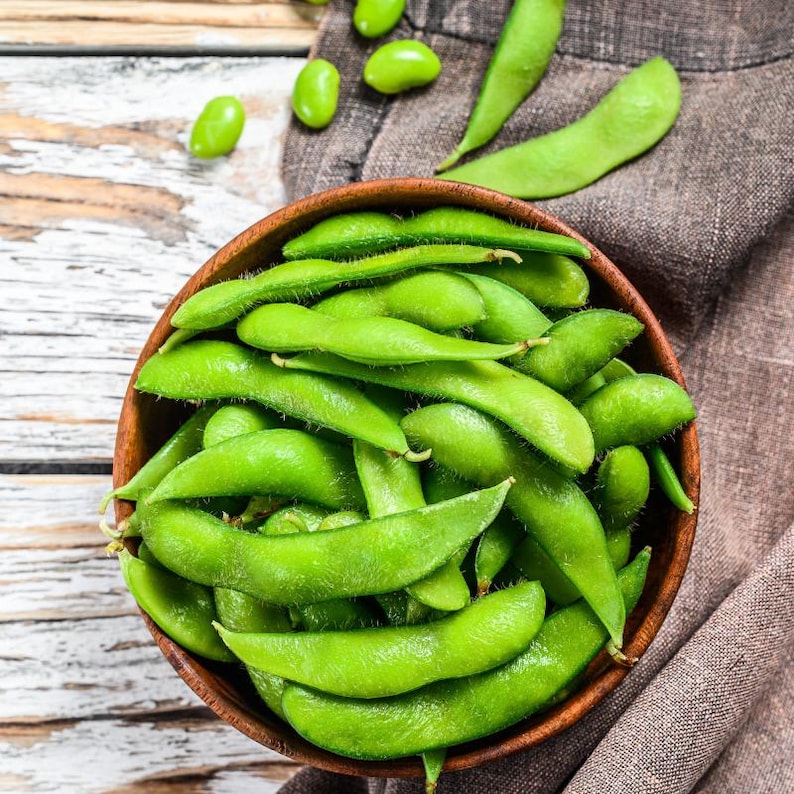 10-30 semillas de edamame, Glycine max, soja verde. imagen 10