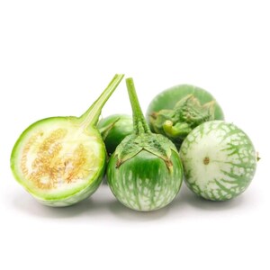 Más de 20 semillas de berenjena sin espinas, Solanum melongena, berenjena morada. imagen 6