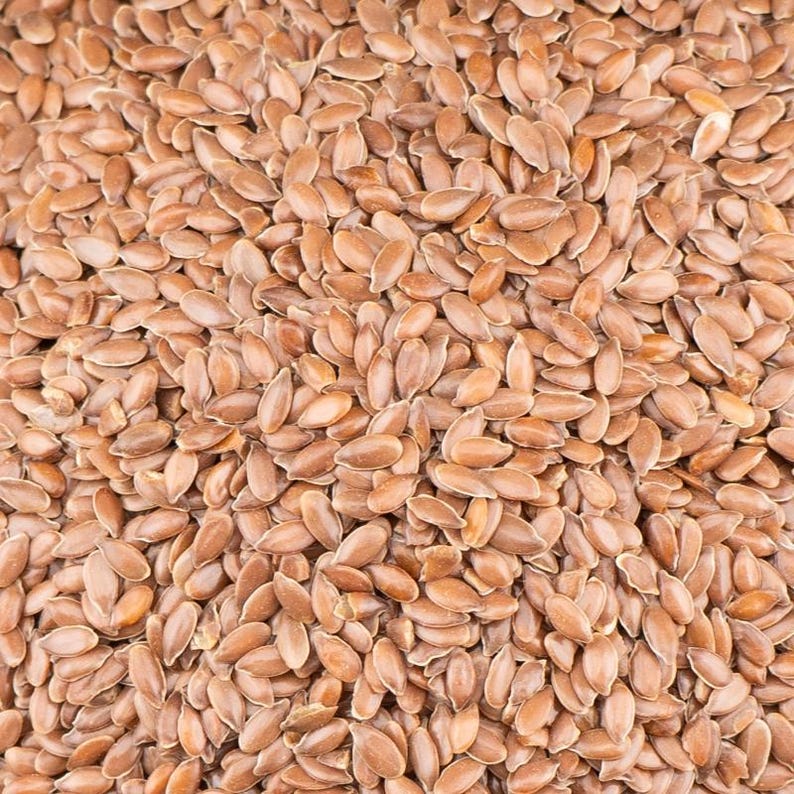 150-500 semi di lino marroni, Linum usitatissimum, semi di lino, lino in fibra di fioritura blu immagine 7