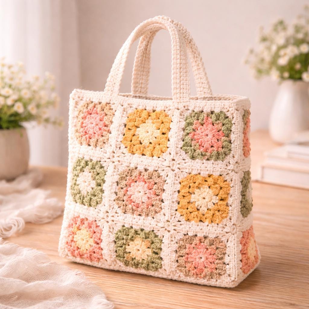 グラニースクエアバッグ - Etsy 日本
