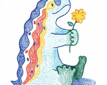 Gaudís kleine Drachen, auf Bestellung gefertigte Original-Postkarten
