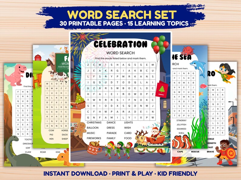 Word Finding Activity.pdf Word Search Worksheets for Kids | Preschool | Fun Word Finding ...
