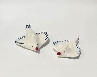 Incienso de pájaro hecho a mano, quemador de varillas de incienso de arcilla, decoración de escritorio, regalo para ella