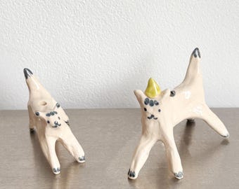 Incensario de gato hecho a mano, quemador de incienso de cerámica, regalo para amantes de las mascotas
