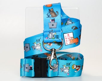 STEM Cats - Lanyard - Science technology engineering mathematics