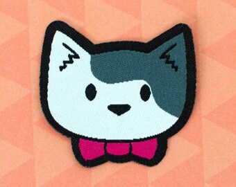 BowTie Cat - Patch / Iron On Patch