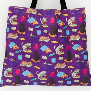 Book Cats Tote Bag - Librarian