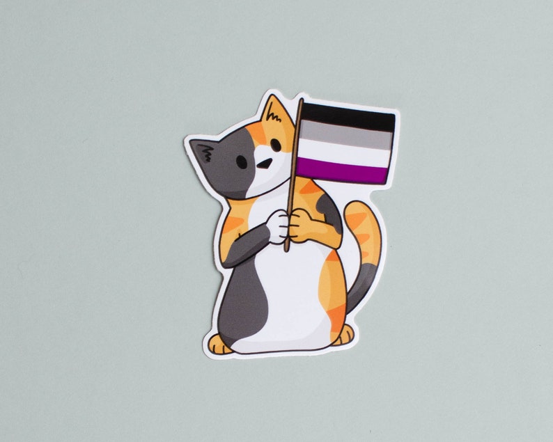 Pride Flag Cat - Vinyl Sticker - Pride Rainbow / Progress / Trans / Ace ...