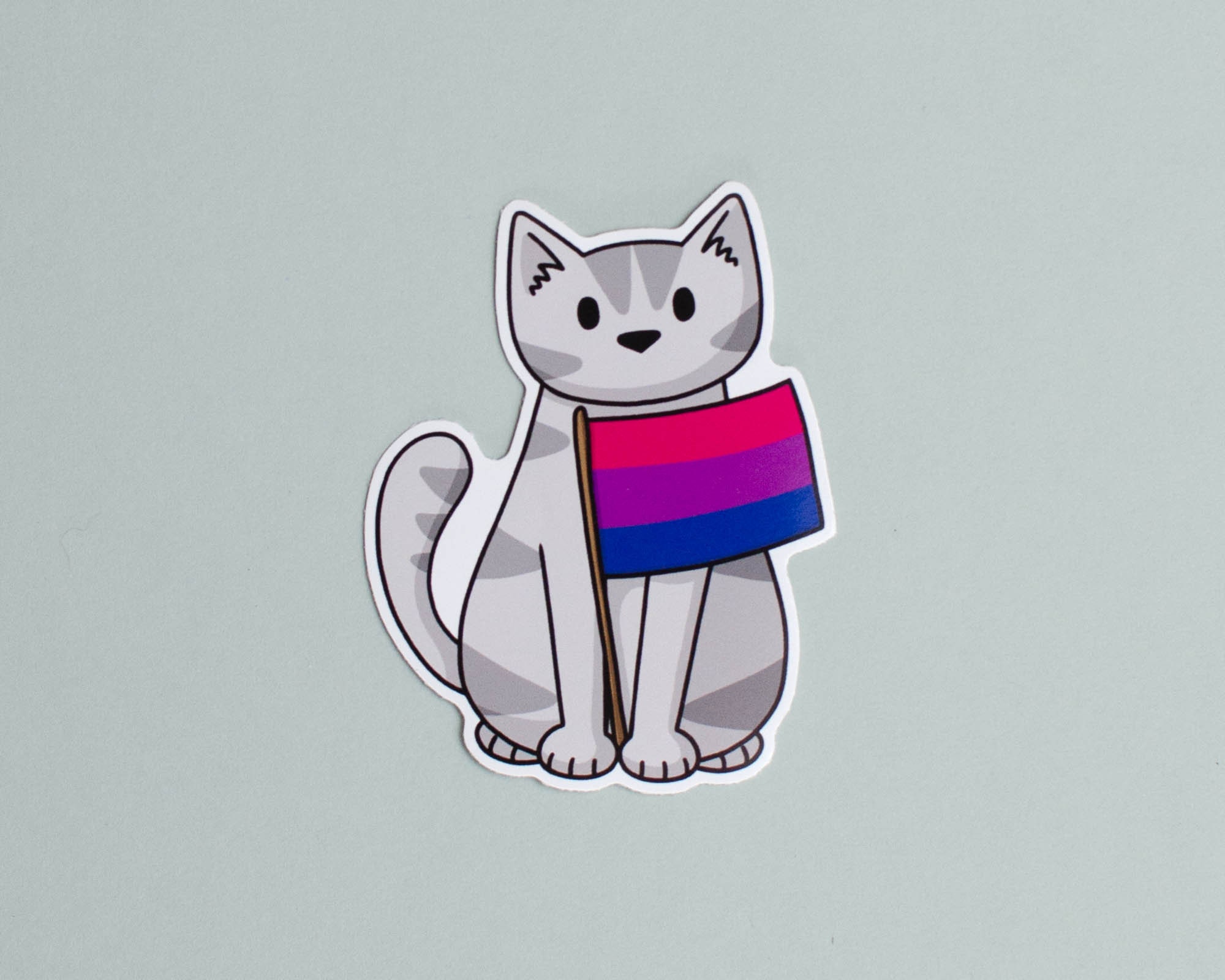 Pride Flag Cat - Vinyl Sticker - Pride Rainbow / Progress / Trans / Ace ...
