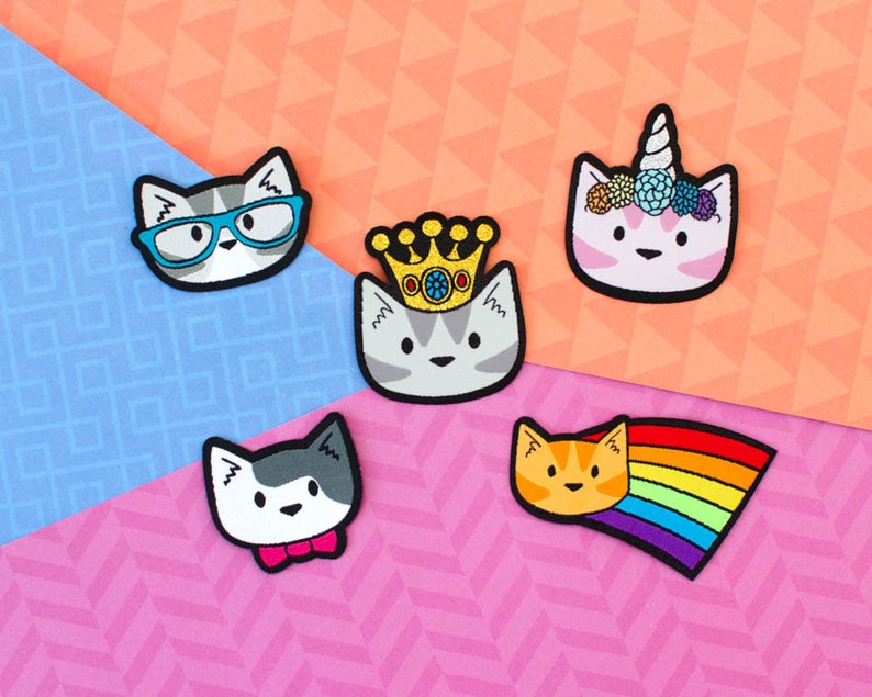 Unicorn Cat - Patch / Iron On Patch image 2