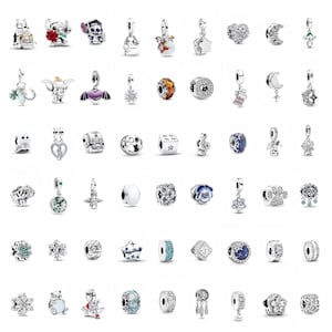 925 Sterling Silver Charms & Pendants for Bracelets,Fit Pandora Charm Bracelets ,Fit Pandora European Bracelet Charms,Gift for Her