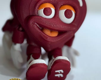 Corazones de San Valentín articulados impresos en 3D - Diseño de Flexi Factory