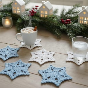 Snowflake Crochet Pattern PDF, Easy Winter Decor (Digital Download ing)